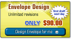 Design Envelope for me - Envelope design - $90, unlimited design revisions!