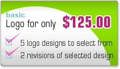 Basic Logo Packages - 5 initial logo designs to select from and 2 revisions of selected design - $125.00