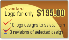 Standard Logo Packages - 10 initial logo designs to select from and 3 revisions of selected design - $195.00